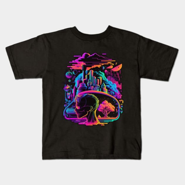 Futuristic Kids T-Shirt by Discover Madness